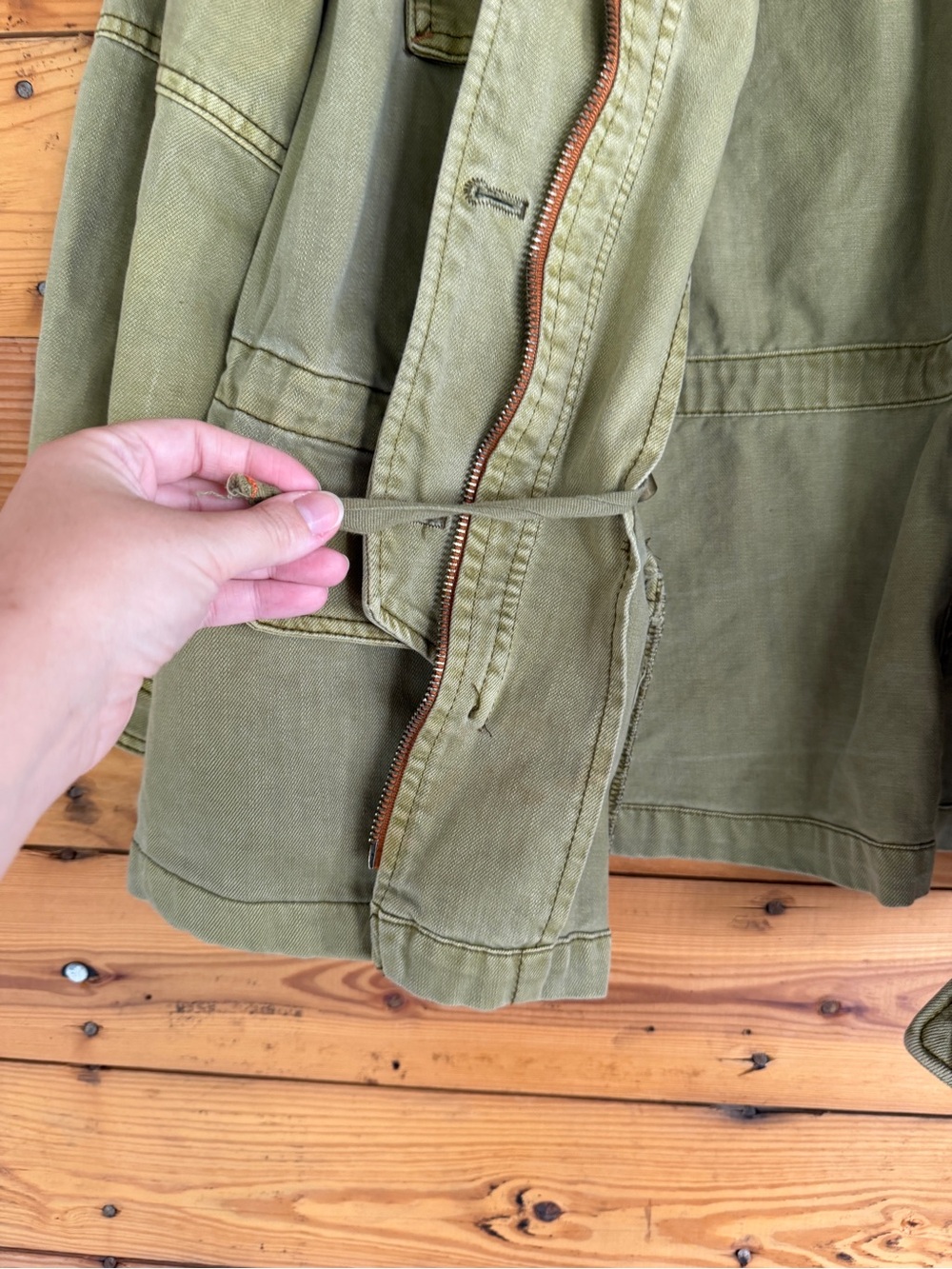 Free People Olive Green Utility Jacket - Picture 9 of 11